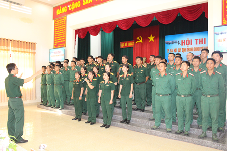 Cục Kỹ thuật Quân khu 7 tổ chức thi 15 bài hát quy định trong Quân đội Nhân dân Việt Nam