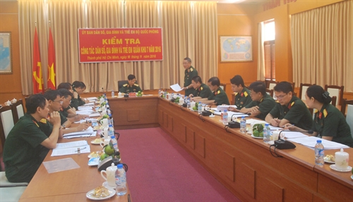 Ủy ban Dân số, Gia đình và Trẻ em Bộ Quốc phòng: Kiểm tra công tác dân số, gia đình và trẻ em Quân khu 7