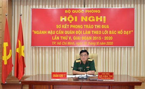 Sơ kết Phong trào thi đua “Ngành Hậu cần Quân đội làm theo lời Bác Hồ dạy”