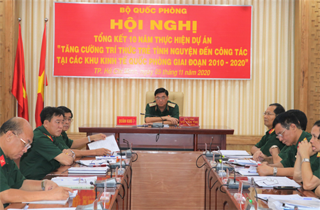 Bộ Quốc phòng: Tổng kết 10 năm thực hiện Dự án “Tăng cường tri thức trẻ tình nguyện đến công tác tại các Khu Kinh tế - Quốc phòng giai đoạn 2010-2020”