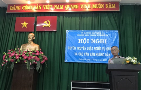 Tuyên truyền luật nghĩa vụ quân sự cho thanh niên