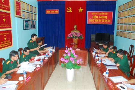 Cụm thi đua 1 Cục Chính trị Quân khu 7
tổng kết phong trào thi đua quyết thắng năm 2016