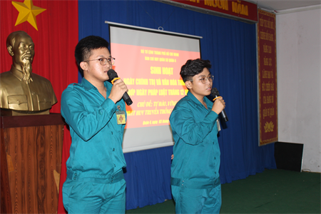 LLVT Quận 4 sinh hoạt Ngày chính trị văn hóa tinh thần, Ngày pháp luật