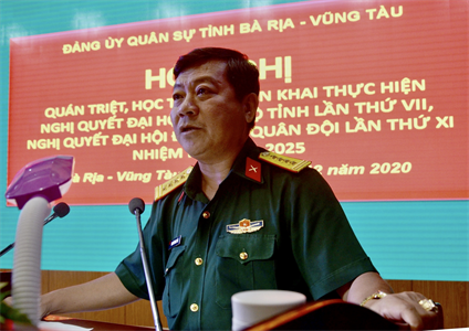 Đảng ủy Quân sự tỉnh Bà Rịa - Vũng Tàu quán triệt Nghị quyết Đại hội Đảng bộ tỉnh lần thứ VII và Đảng bộ Quân đội lần thứ XI