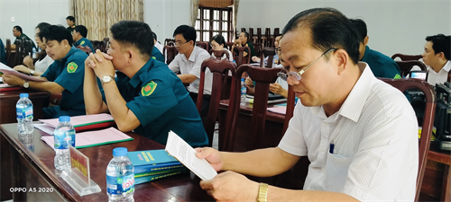 Huyện Xuyên Mộc, tỉnh Bà Rịa-Vũng Tàu tập huấn Luật Dân quân tự vệ và Luật Lực lượng dự bị động viên