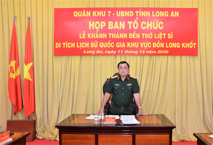 Họp Ban tổ chức Lễ khánh thành Khu di tích Đồn Long Khốt