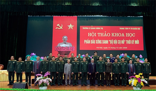 Hội thảo khoa học “Phấn đấu xứng danh Bộ đội Cụ Hồ thời kỳ mới”