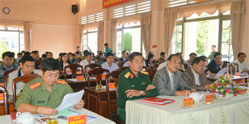 Huyện Lâm Hà, tỉnh Lâm Đồng tập huấn Luật Dân quân tự vệ và Luật Lực lượng dự bị động viên
