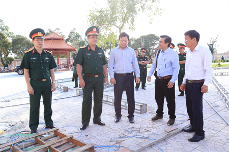 Bộ Tư lệnh Quân khu 7 kiểm tra công tác chuẩn bị Lễ khánh thành Khu di tích Đồn Long Khốt