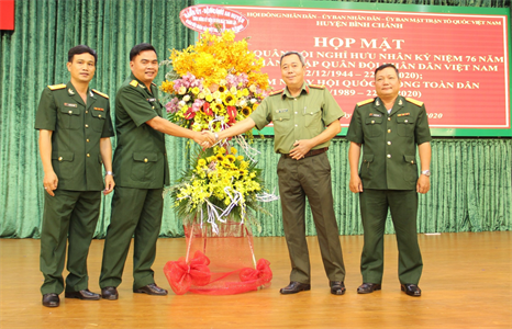 Huyện Bình Chánh họp mặt cán bộ Quân đội nghỉ hưu