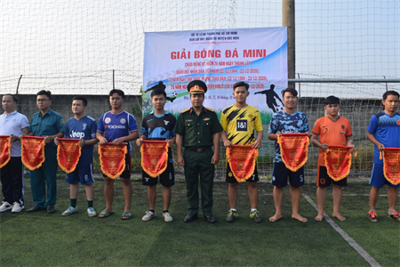 Giải bóng đá LLVT huyện Hóc Môn chào mừng 76 năm Ngày thành lập QĐND Việt Nam