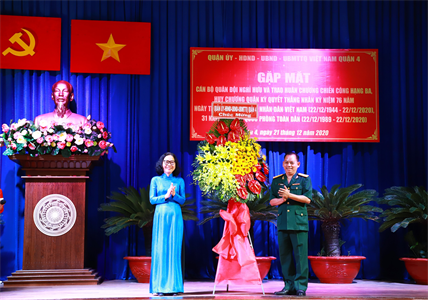 Quận 4 họp mặt kỷ niệm Ngày thành lập Quân đội Nhân dân Việt Nam