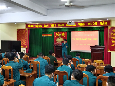 Ban Chỉ huy Quân sự Quận 1 sinh hoạt “Vui cùng giáng sinh” năm 2020