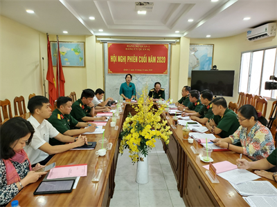 Đảng ủy Quân sự Quận 1 hội nghị phiên cuối năm 2020