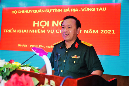 Bộ CHQS tỉnh Bà Rịa - Vũng Tàu triển khai nhiệm vụ CTĐ, CTCT năm 2021