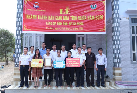 Tổng Công ty Tân cảng Sài Gòn bàn giao nhà tình nghĩa tại tỉnh Đăk Nông