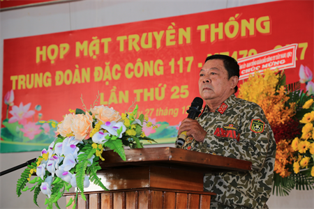 Ban liên lạc truyền thống cựu chiến binh Trung đoàn Đặc công 117  họp mặt truyền thống