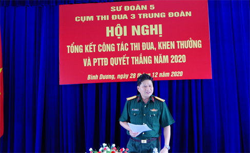 Cụm thi đua 3 Trung đoàn bộ binh Sư đoàn 5 tổng kết Phong trào Thi đua Quyết thắng năm 2020