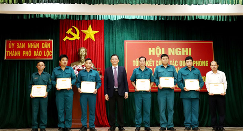 TP Bảo Lộc, tỉnh Lâm Đồng tổng kết công tác quốc phòng địa phương năm 2020