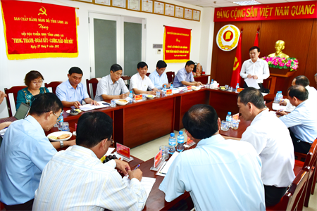 Phó Bí thư Thường trực Tỉnh ủy Long An Nguyễn Thanh Hải làm việc với Hội Cựu chiến binh tỉnh