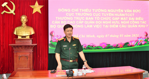 Quân khu 7 chuẩn bị tốt cho Bộ Quốc phòng gặp mặt đại biểu cán bộ cao cấp trong Quân đội nghỉ hưu, nghỉ công tác năm 2020