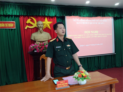 Quận 1 triển khai công tác sẵn sàng chiến đấu bảo vệ an toàn Đại hội đại biểu toàn quốc lần thứ XIII của Đảng