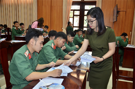 Bộ CHQS tỉnh Bà Rịa - Vũng Tàu tư vấn học nghề, giới thiệu việc làm cho quân nhân xuất ngũ năm 2021