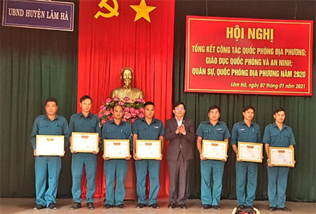Lâm Hà tổng kết công tác quốc phòng năm 2020