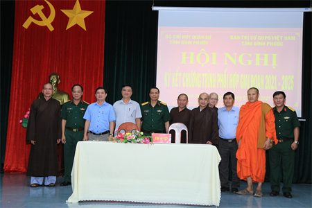 LLVT tỉnh Bình Phước tăng cường phối hợp với Ban Trị sự Giáo hội Phật giáo Việt Nam tỉnh