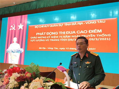 Bộ CHQS tỉnh Bà Rịa - Vũng Tàu phát động thi đua cao điểm