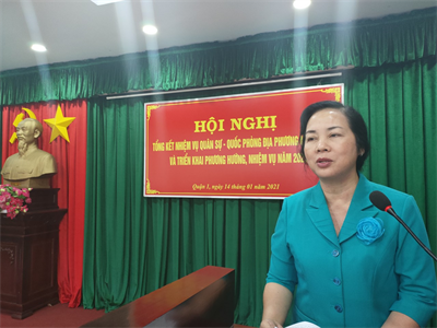 Quận 1 triển khai nhiệm vụ quân sự, quốc phòng địa phương năm 2021