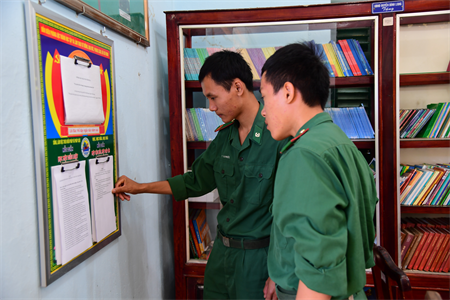 Xây dựng văn hóa đọc ở Đồn Biên phòng