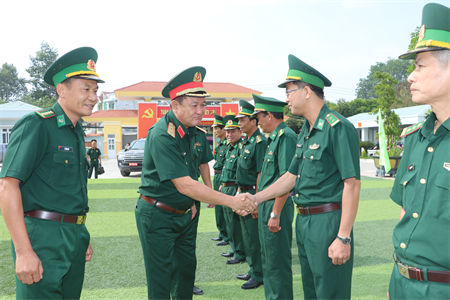 Trung tướng Võ Minh Lương, Thứ trưởng Bộ Quốc phòng chúc tết các đơn vị trên địa bàn tỉnh Tây Ninh