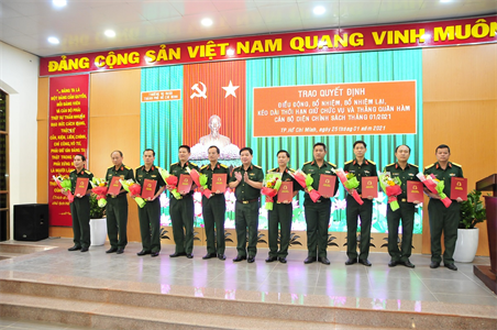 Bổ nhiệm cán bộ về công tác tại Ban CHQS thành phố Thủ Đức