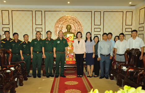 Thiếu tướng Du Trường Giang, Phó Tư lệnh Quân khu 7 chúc Tết các đơn vị trên địa bàn tỉnh Bình Phước