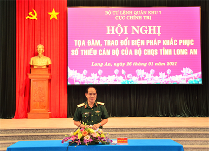 Tọa đàm giải pháp khắc phục tình trạng thiếu cán bộ trong LLVT tỉnh Long An