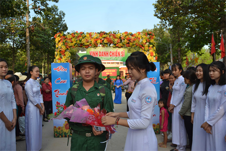 Huyện Châu Thành, tỉnh Tây Ninh tổ chức hiệp đồng chốt quân số với đơn vị nhận quân