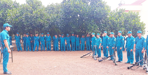Thành phố Đồng Xoài, tỉnh Bình Phước: Tập huấn quân sự quốc phòng cho lực lượng dân quân cơ động