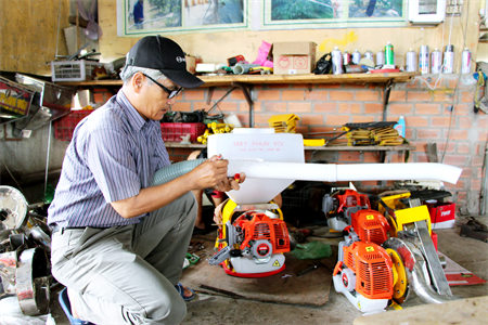 Cựu chiến binh đam mê nghiên cứu khoa học kỹ thuật