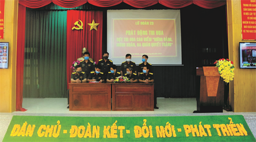 Lữ đoàn 23 phát động thi đua cao điểm “Mừng Đảng, mừng Xuân, ra quân quyết thắng”