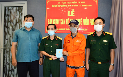 Ban Chỉ huy Quân sự Quận 4 triển khai mô hình "căn hộ cho thuê miễn phí"