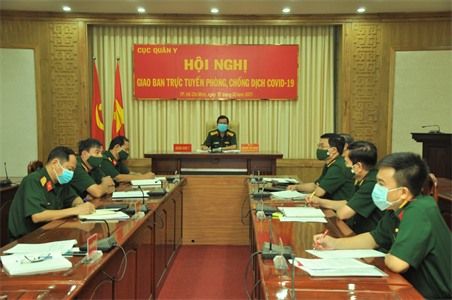 Cục Quân y giao ban trực tuyến phòng, chống dịch Covid-19
