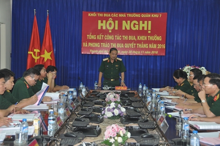 Khối các nhà trường Quân khu 7: Đào tạo học viên vững về nghiệp vụ, sáng về nhân cách