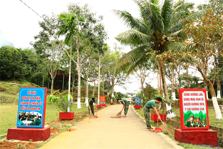 Đại đội 10 - Côn Đảo xây dựng cảnh quan xanh, sạch, đẹp