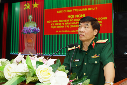 Cục Chính trị Quân khu rút kinh nghiệm tổ chức 75 năm ngày truyền thống