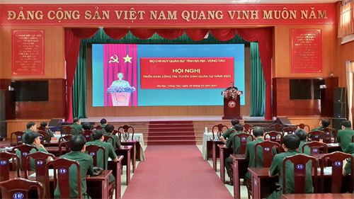 Bộ CHQS tỉnh Bà Rịa - Vũng Tàu triển khai công tác tuyển sinh quân sự năm 2021