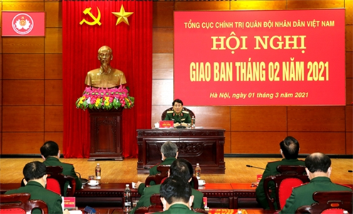 Tổng cục Chính trị tổ chức Hội nghị giao ban tháng 2