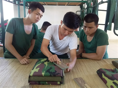 Những ngày đầu trong quân ngũ của chiến sĩ mới tại Trung đoàn Minh Đạm