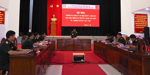 LLVT tỉnh Long An luyện tập chuyển trạng thái SSCĐ năm 2021