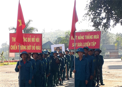 Huyện Đam Rông, tỉnh Lâm Đồng: 115 học viên tham gia tập huấn cán bộ dân quân tự vệ